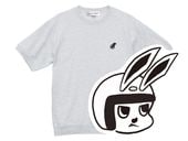 CHECKER RABBIT SWEAT S/S�ʥ������å�Ⱦµ��GRAY