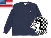 USA���åȥ� SUPER HEAVY WEIGHT SPEED ADDICT TRADE MARK L/S T-shirt�ʥ����ѡ��إ������������ȥ��ԡ��ɥ��ǥ����ȥȥ졼�ɥޡ������󥰥��꡼��T����ġ�NAVY