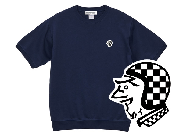 SPEED ADDICT TRADE MARK SWEAT S/S�ʥ��ԡ��ɥ��ǥ����ȥȥ졼�ɥޡ����������å�Ⱦµ��NAVY