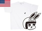 USA���åȥ� SUPER HEAVY WEIGHT CHECKER RABBIT T-shirt�ʥ����ѡ��إ������������ȥ����å�����ӥå�T����ġ�WHITE