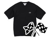 CHECKER FLAGS SWEAT S/S�ʥ����å����ե�å��������å�Ⱦµ��BLACK