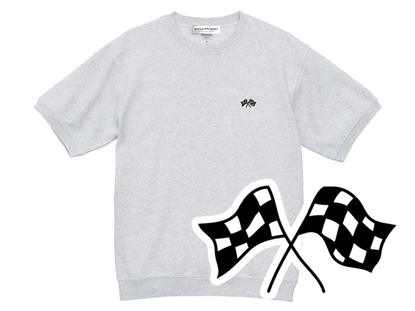 CHECKER FLAGS SWEAT S/S�ʥ����å����ե�å��������å�Ⱦµ��GRAY