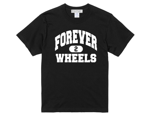 FOREVER 2 WHEELS T-shirt��T����ġ�BLACK