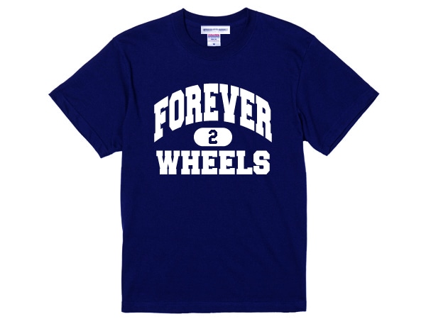 FOREVER 2 WHEELS T-shirt��T����ġ�NAVY 