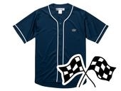 ��CHECKER FLAGS BASEBALL SHIRT�ʶ������å����ե�å��١����ܡ��륷��ġ�NAVY