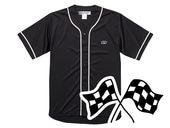 ��CHECKER FLAGS BASEBALL SHIRT�ʶ������å����ե�å��١����ܡ��륷��ġ�BLACK