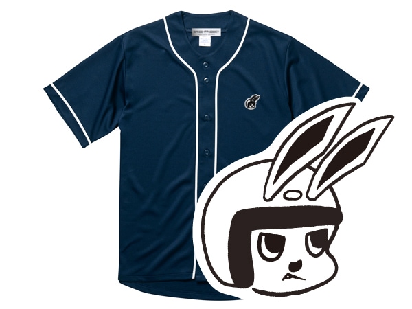 ��CHECKER RABBIT BASEBALL SHIRT�ʶ������å�����ӥåȥ١����ܡ��륷��ġ�NAVY
