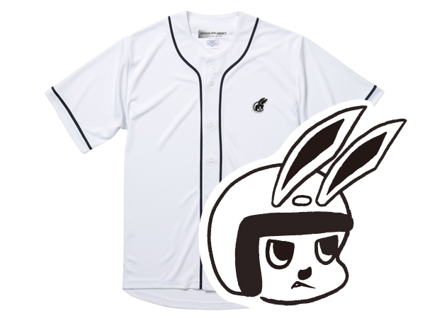 ��CHECKER RABBIT BASEBALL SHIRT�ʶ������å�����ӥåȥ١����ܡ��륷��ġ�WHITE