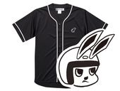 ��CHECKER RABBIT BASEBALL SHIRT�ʶ������å�����ӥåȥ١����ܡ��륷��ġ�BLACK