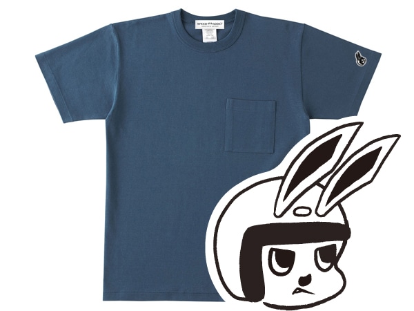 µCHECKER RABBIT POCKET T-shirt��µ�����å�����ӥåȥݥ��å�T����ġ�DENIM