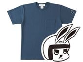 µCHECKER RABBIT POCKET T-shirt��µ�����å�����ӥåȥݥ��å�T����ġ�DENIM