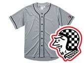 µSPEED ADDICT TRADE MARK BASEBALL SHIRT��µ���ԡ��ɥ��ǥ����ȥȥ졼�ɥޡ����١����ܡ��륷��ġ�GRAY