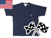 USA���åȥ� SUPER HEAVY WEIGHT CHECKER FLAGS T-shirt�ʥ����ѡ��إ������������ȥ����å����ե�å�T����ġ�NAVY