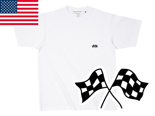 USA���åȥ� SUPER HEAVY WEIGHT CHECKER FLAGS T-shirt�ʥ����ѡ��إ������������ȥ����å����ե�å�T����ġ�WHITE