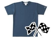 µCHECKER FLAGS POCKET T-shirt��µ�����å����ե�å��ݥ��å�T����ġ�DENIM