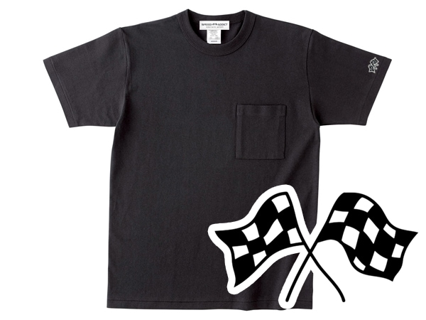 µCHECKER FLAGS POCKET T-shirt��µ�����å����ե�å��ݥ��å�T����ġ˥��ߥ���