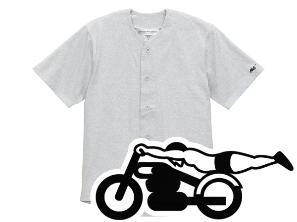 SUPER HEAVY WEIGHT µ���ԡ��ɥ��ǥ����� BASEBALL SHIRT�ʥ����ѡ��إ�������������µSPEED ADDICT�١����ܡ��륷��ġ�GRAY