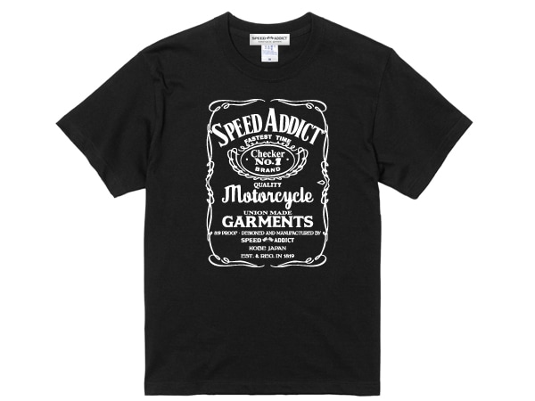 SPEED ADDICT "JACK DANIEL'S"  T-shirt�ʥ��ԡ��ɥ��ǥ�����"����å����˥���"T����ġ�BLACK