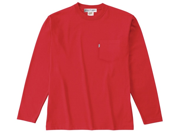 POCKET L/S T-shirt�ʥݥ��åȥ��󥰥��꡼��T����ġ�RED