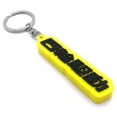 ���ض�ư �ǥ�����С������ۥ������4WD RUBBER KEY HOLDER��NEON YELLOW �� BLACK