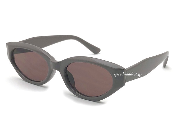 FLAT LENS CAT'S EYE SUNGLASS�ʥե�åȥ�󥺥���åĥ������󥰥饹��DUSTY BROWN �� BROWN