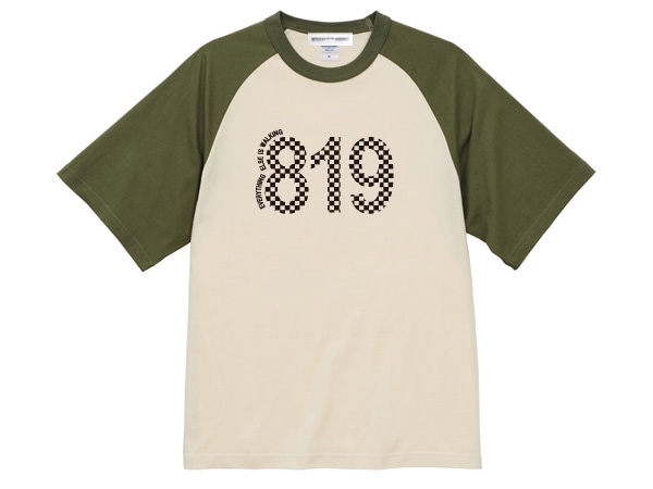 819 Raglan T-shirt��819�饰���T����ġ�IVORY �� OLIVE GREEN