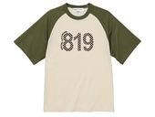 819 Raglan T-shirt��819�饰���T����ġ�IVORY �� OLIVE GREEN