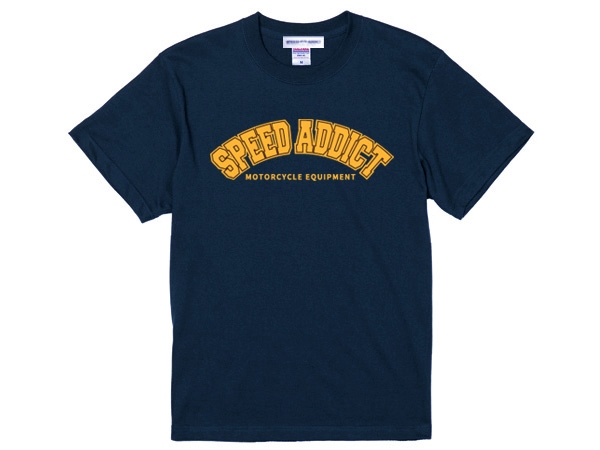 SPEED ADDICT COLLEGE LOGO T-shirt�ʥ��ԡ��ɥ��ǥ����ȥ���å�����T����ġ�NAVY 
