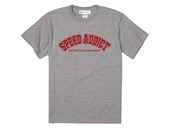 SPEED ADDICT COLLEGE LOGO T-shirt�ʥ��ԡ��ɥ��ǥ����ȥ���å�����T����ġ�GRAY