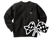 Champion Reverse Weave TYPE CHECKER FLAGS SWEAT�ʥ����ԥ����С����������֥����ץ����å����ե�å��������åȡ�BLACK