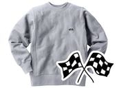 Champion Reverse Weave TYPE CHECKER FLAGS SWEAT�ʥ����ԥ����С����������֥����ץ����å����ե�å��������åȡ�GRAY