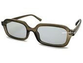 SQUARE NARROW SUNGLASS�ʥ��������ʥ������󥰥饹��CLEAR LIGHT GREEN �� LIGHT SMOKE