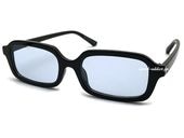 SQUARE NARROW SUNGLASS�ʥ��������ʥ������󥰥饹��BLACK �� LIGHT BLUE
