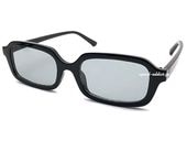 SQUARE NARROW SUNGLASS�ʥ��������ʥ������󥰥饹��BLACK �� LIGHT SMOKE