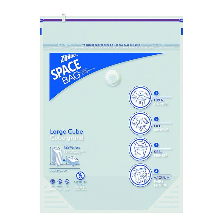 ジップロック スペースバッグ キューブ Lサイズ XLサイズ 各1枚入り Ziploc Space Bag Cube Variety 2