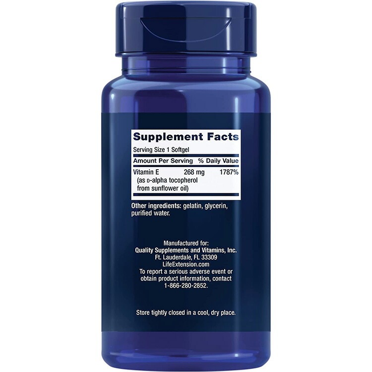 ライフエクステンション スーパービタミンE 268mg ソフトジェル 90粒 Life Extension Super Vitamin E