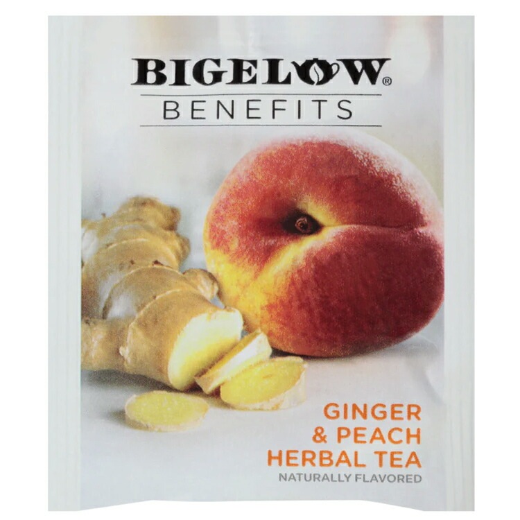 ビゲロー ベネフィット ジンジャー&ピーチ ハーブティー 18包 38g (1.35oz) BIGELOW Benefits Calm