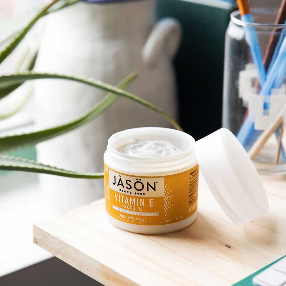 Jason Natural エイジリニューアルビタミンE モイスチャライジングクリーム 25,000IU 113g (4oz) ジェイソン
