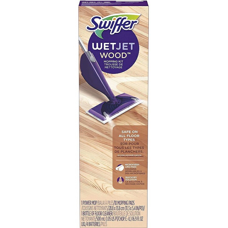 スウィファー ウェットジェット ウッドフロア クリーナー モップ スターターキット Swiffer WetJet Hardwood Floor