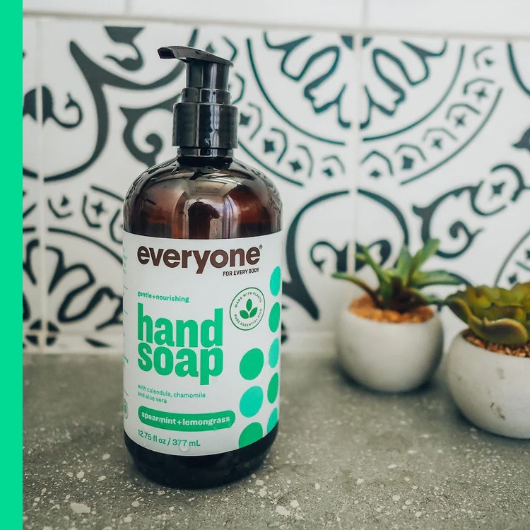 エブリワン リキッド ハンドソープ スペアミント&レモングラス 377ml (12.75floz) Everyone Liquid Hand