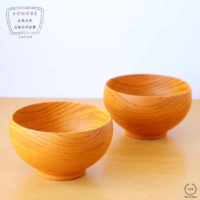 SONOBE めいぼく椀 けやき 大/中2個セット 薗部産業 めいぼく椀 中 けやき | メーカー別,さ行,薗部産業