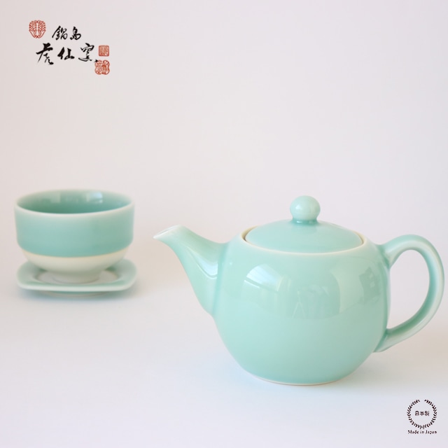 伊万里　陶磁器ポット 伊万里陶磁器ポット