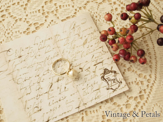 �Υͥ��ݥ�OK��Vintage&Petals (������ơ��� ����� �ڥ��륹) ���åȥ�ѡ���8mm ���