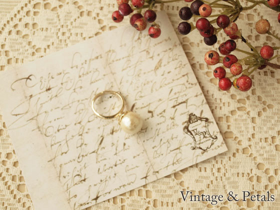 �Υͥ��ݥ�OK�ϡ�Vintage&Petals (������ơ��� ����� �ڥ��륹) ���åȥ�ѡ���12mm ���