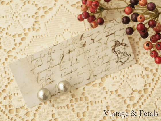 �Υͥ��ݥ�OK�ϡ�Vintage&Petals (������ơ��� ����� �ڥ��륹) ���åȥ�ѡ���12mm �ԥ��� �����ѥ󥷥�С�