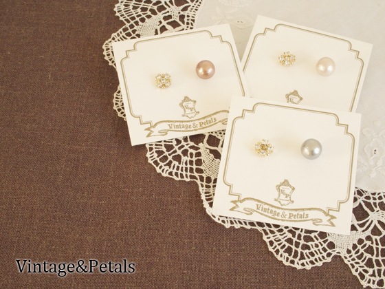 �Υͥ��ݥ�OK�� Vintage&Petals (������ơ��� ����� �ڥ��륹) glassJewel �ե��ԥ��� ���åȥ�ѡ��륭��å�