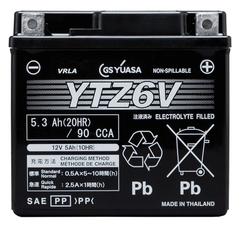 ユアサ　YTZ6V YTZ6V-GY-C GSﾕｱｻﾊﾞｯﾃﾘｰ | 【バイク用バッテリー】 | | SPHKK(総合