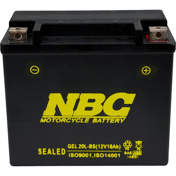 NBC GEL20L-BS GELバッテリー カワサキ ヤマハ SEADOO NBC バッテリー ジェットスキー GEL20L-BS YTX20L-BS互換品 水上