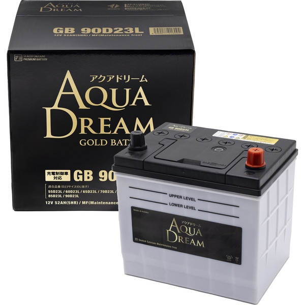 AQUA DREAM GB 90D23L バッテリー本体 GB90D23Lｱｸｱﾄﾞﾘｰﾑｺﾞｰﾙﾄﾞﾊﾞｯﾃﾘｰ | 【自動車用バッテリー】【国産車用