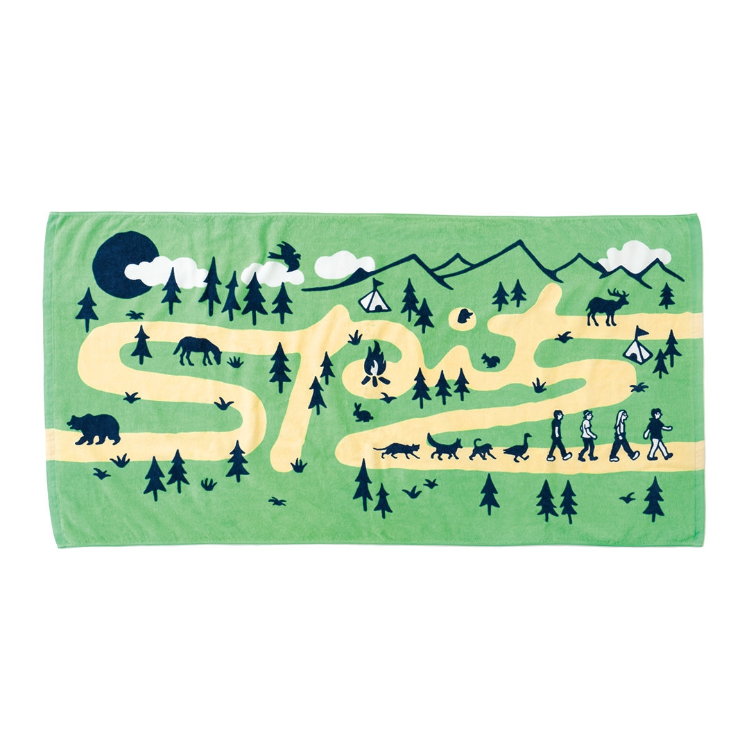 ゆる森散歩道 バスタオル